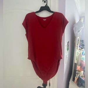 Old Navy, red short sleeve bodysuit